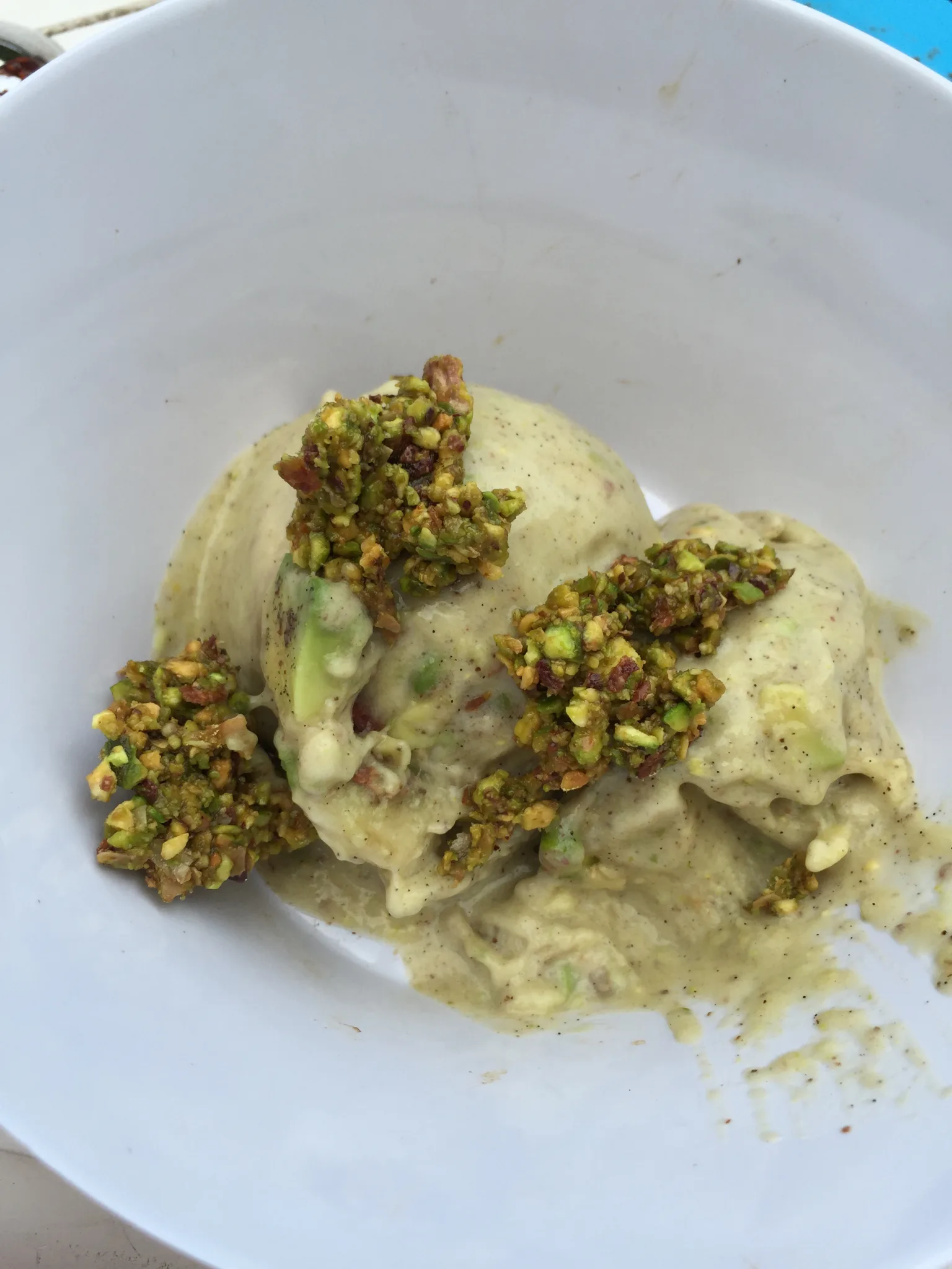 Homemade gezond pistache-ijs
